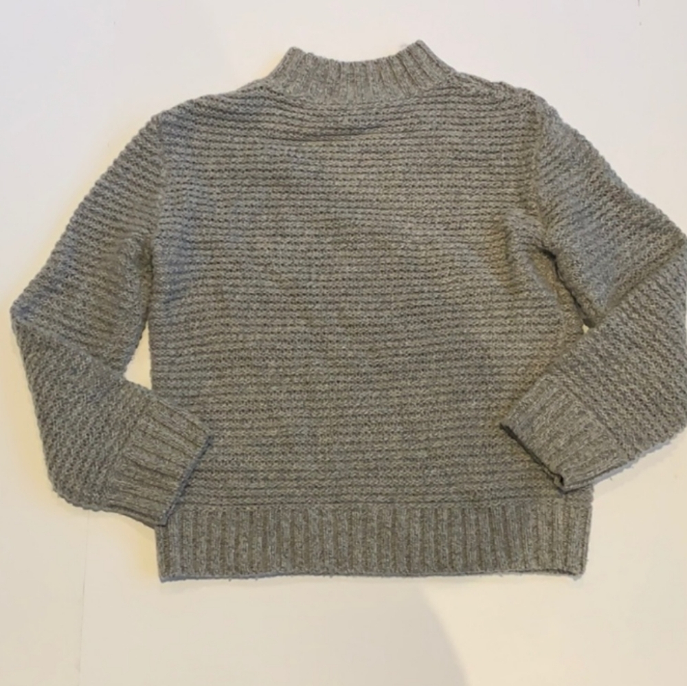 New Roots Gray & Brown Women's Wool Blend Turtleneck Sweater Size XS